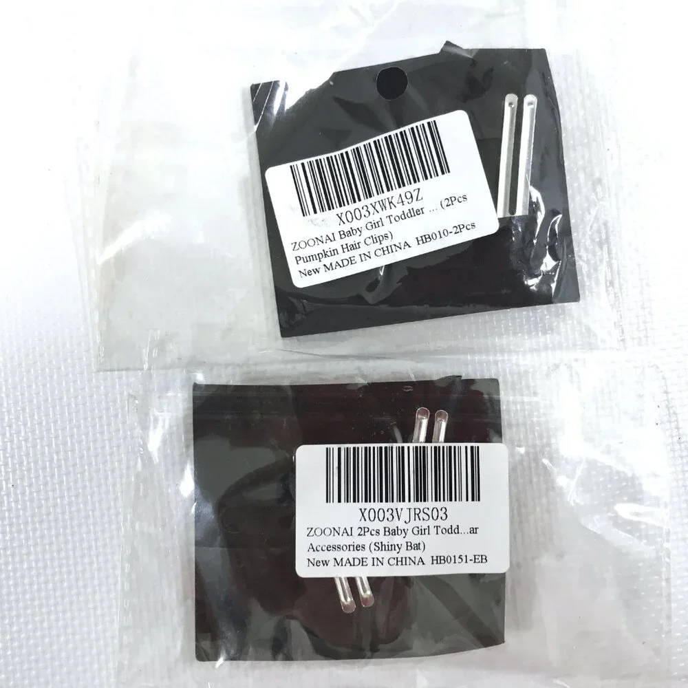 Girl Halloween Hair Clips 4 Pack New